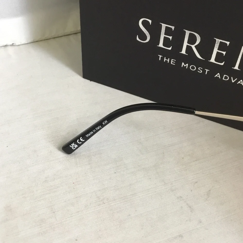 Serengeti Odell Silver Frame Sunglasses with Pink Lenses. - Picture 3 of 5